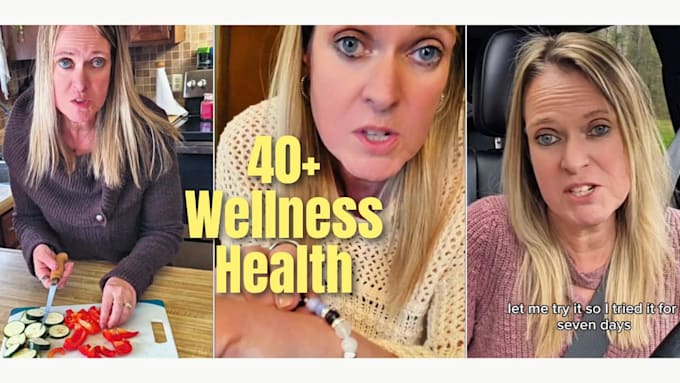create ugc as a mature female spokesperson for women 40 plus wellness brands
