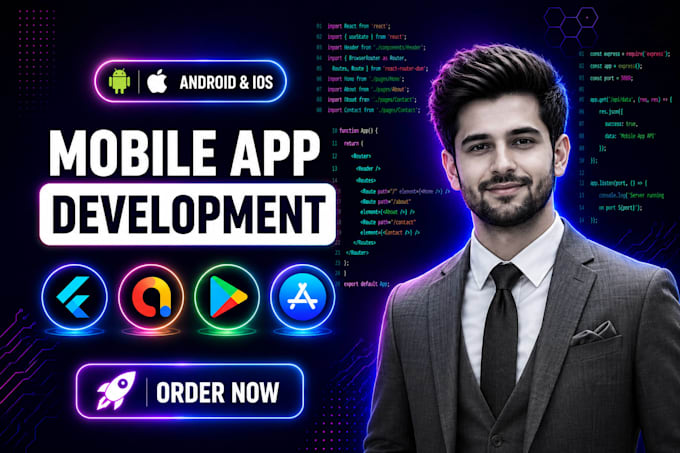 do mobile app development for android and ios using flutter