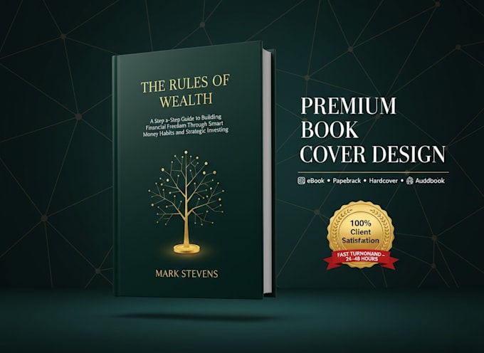 do amazon kdp book cover design, print ready design