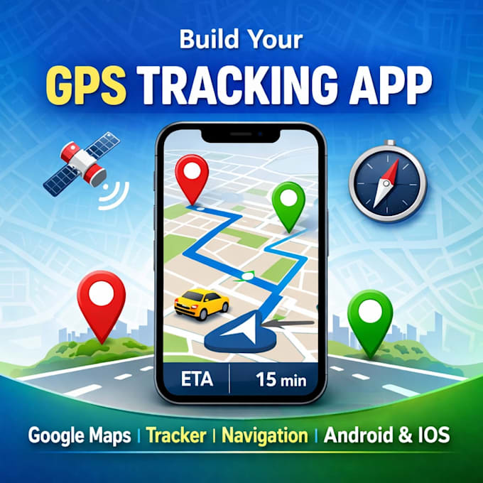 build gps tracking app, google maps integration, tracker app, navigation app