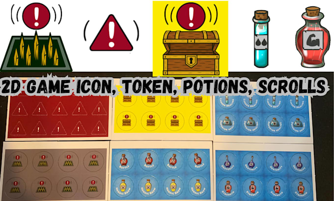 Draw roll20, dnd, tabletop, ttrpg tokens, icons design portraits for ...