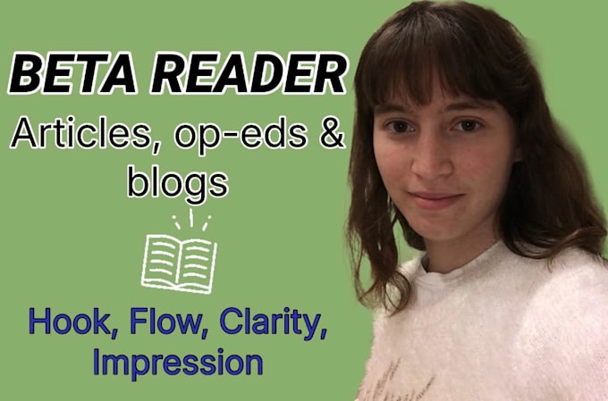 beta read your non fiction book chapter or article