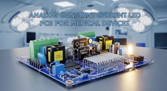 create analog constant current led pcb for medical devices