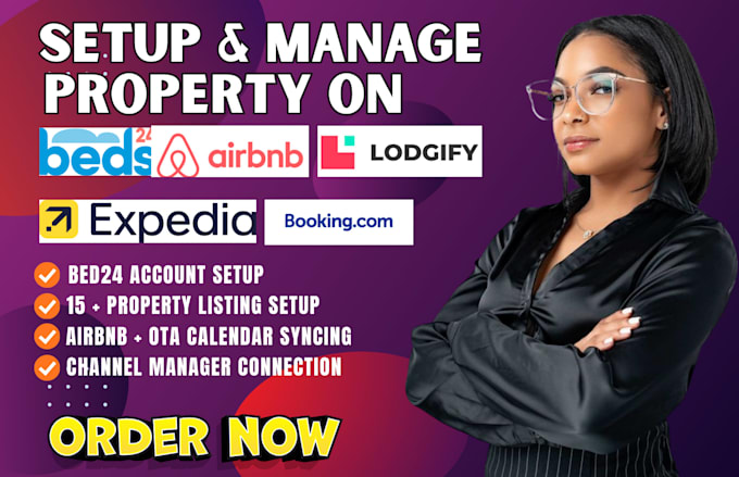 setup beds24, airbnb, guesty, lodgify, airbnb listing optimization calendar sync