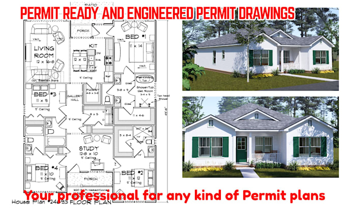 provide structural engineer letter, drawings, and engineering stamp for permit