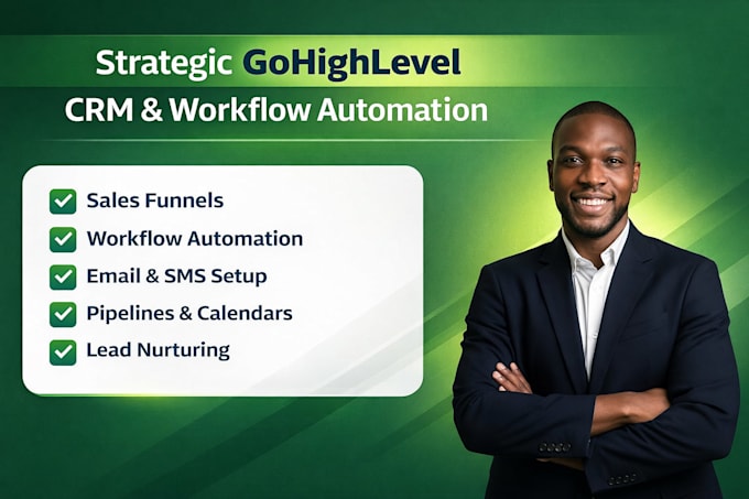 setup and automate gohighlevel CRM, funnels and workflows