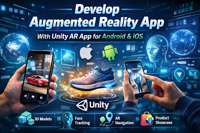 develop augmented reality app with unity ar app for android and ios