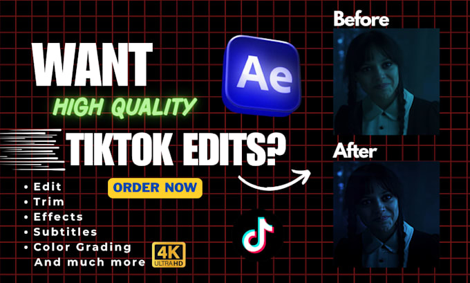 create a tiktok edit using after effects