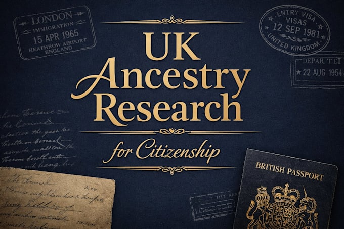 research your UK ancestry for british citizenship application