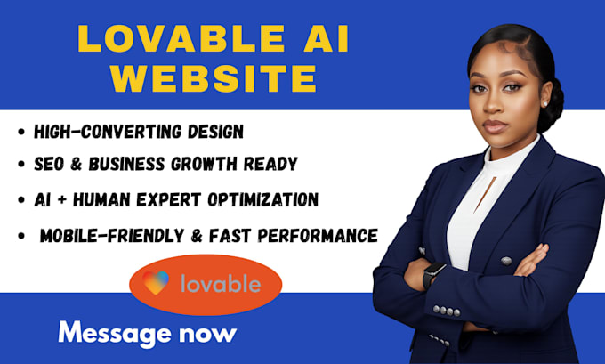 design lovable ai website webapp that converts visitors into customers