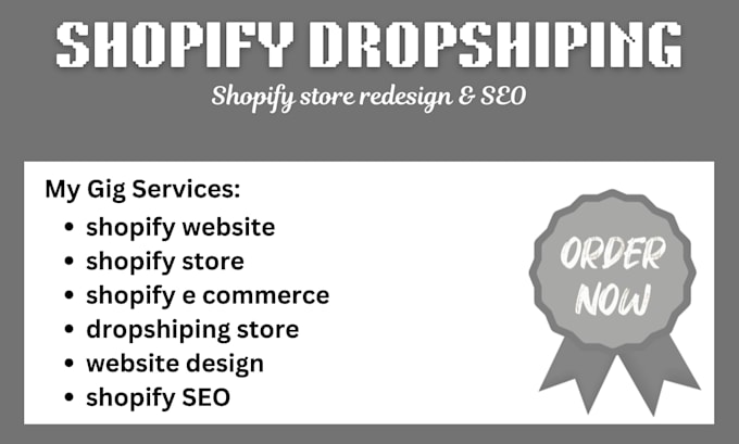develop shopify dropshipping stores for niche markets