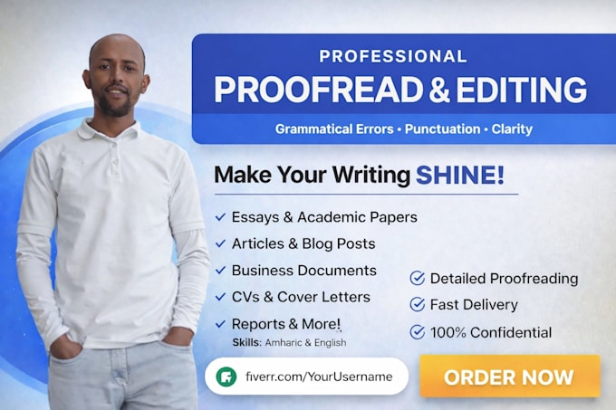 proofread and edit your document for grammar and clarity