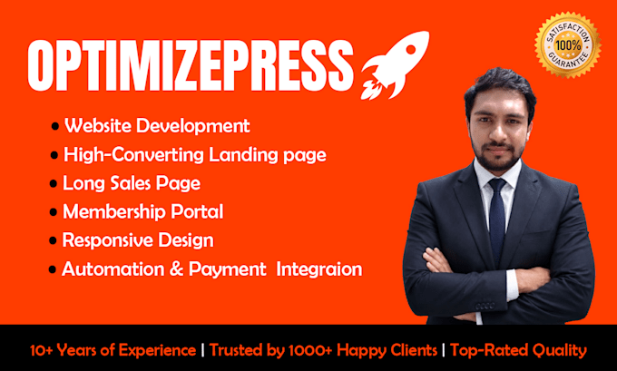 build high converting optimizepress funnels, landing pages and membership sites