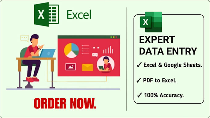 do accurate PDF to excel and manual data entry work