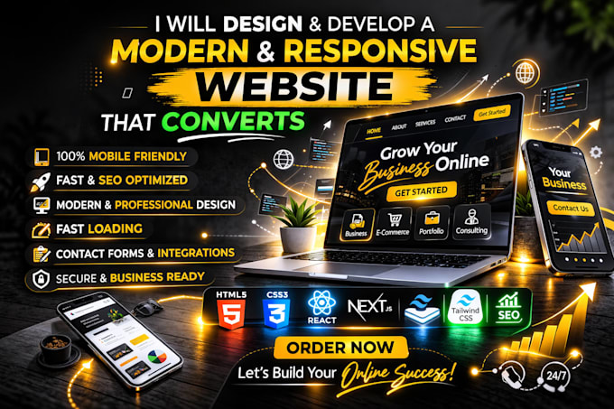 create a full converting website