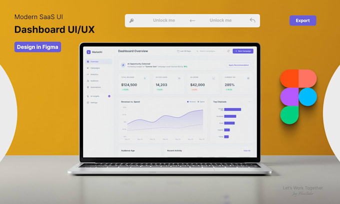 design modern mobile app UI UX design in figma