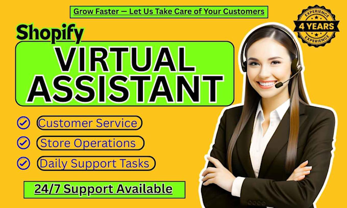 shopify virtual assistant for customer support