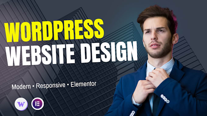 design modern wordpress website for local business using elementor