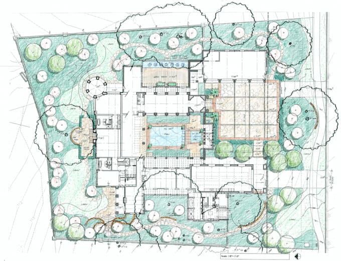 design landscape and irrigation layout