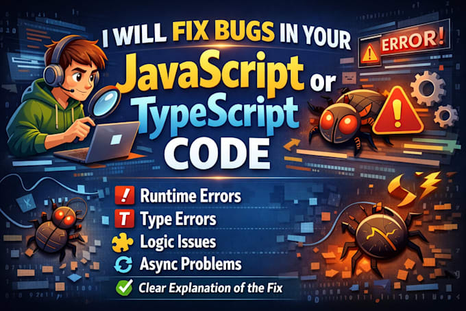 fix bugs in your javascript or typescript code