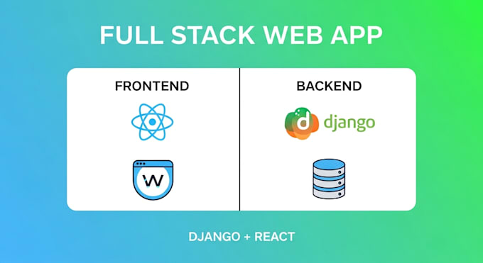 develop full stack django react web applications for your business