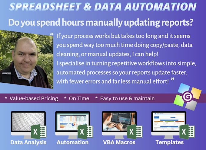 automate your excel reports, workflows and messy data