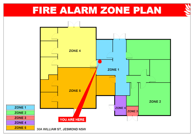 design fire alarm zone plan