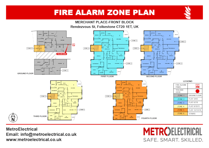 design fire alarm zone plan