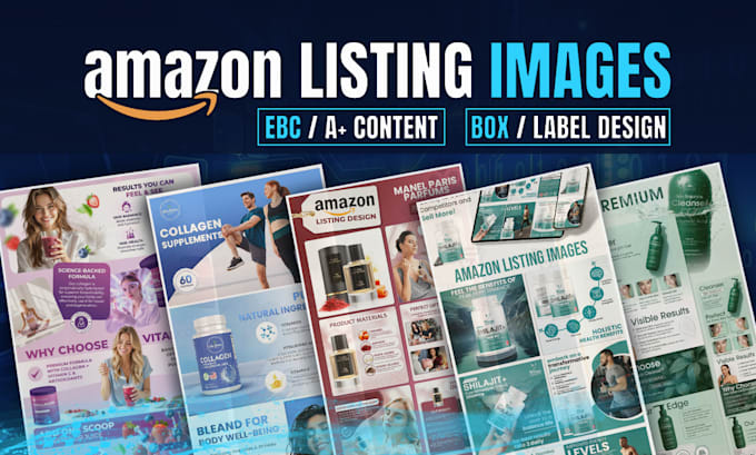design stunning amazon listing images and amazon product infographic pictures