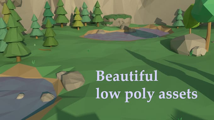 create low poly assets