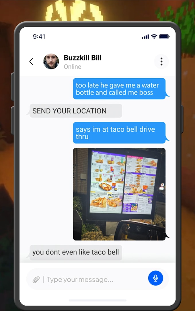create funny text conversation videos for socials