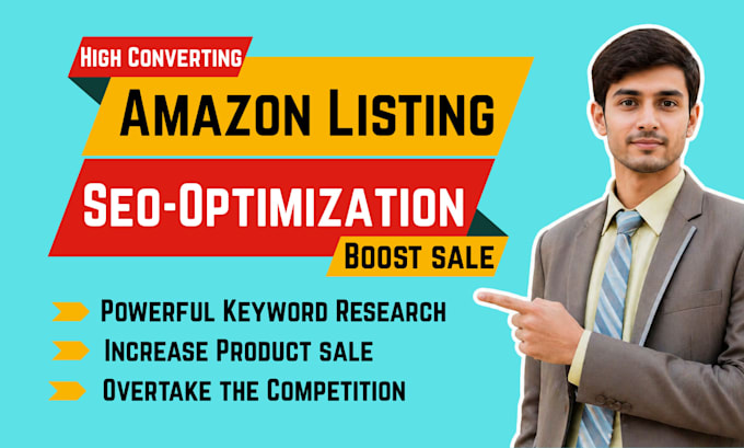 do SEO amazon listing optimization as your amazon product description writer