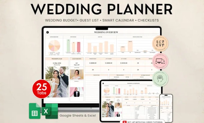 design wedding budget tracker spreadsheet, planner template excel google sheets