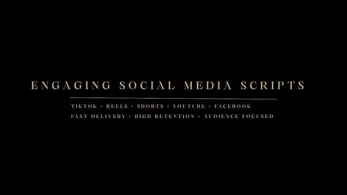 write a viral scripts for social media