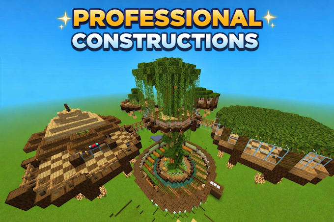 build professional minecraft builds, spawn, lobby, or maps