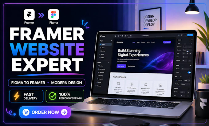 design modern framer website convert figma to framer for ecommerce website