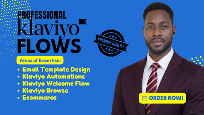klaviyo flows, email template design, automation, welcome, browse, ecommerce