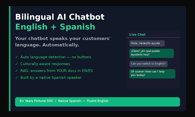 build a bilingual english spanish ai chatbot for your business