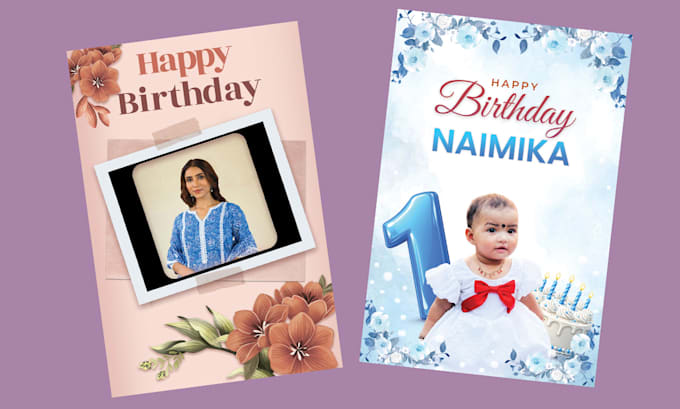 design a printable birthday banner