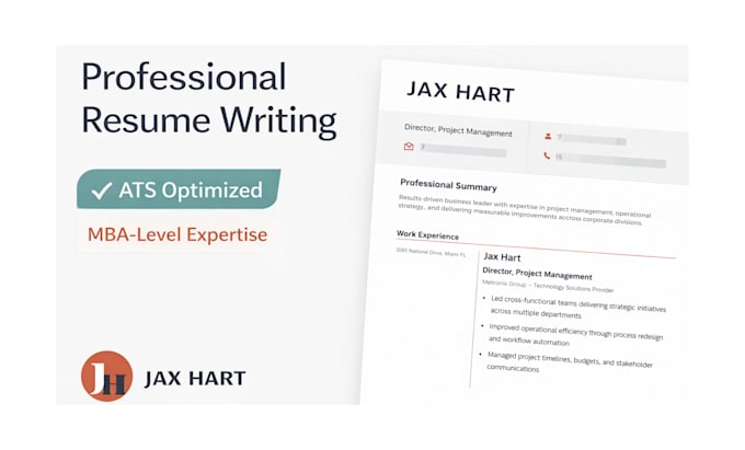 write a professional ats resume and resume design
