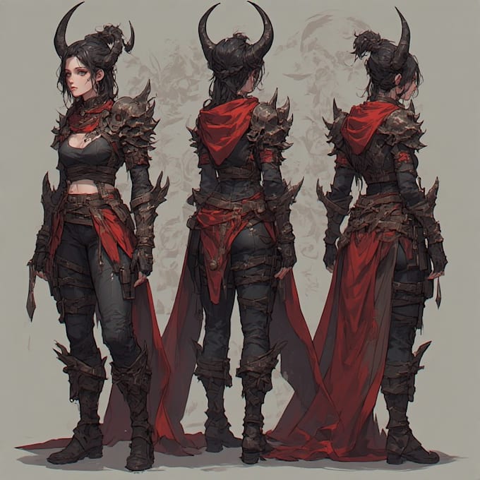 draw fantasy character illustration
