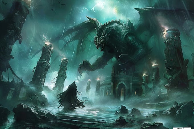 draw concept art for characters, creature concept art