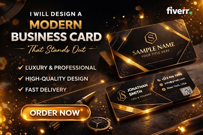 modern luxury business card