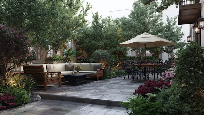 do landscape design and 2d realistic renderings