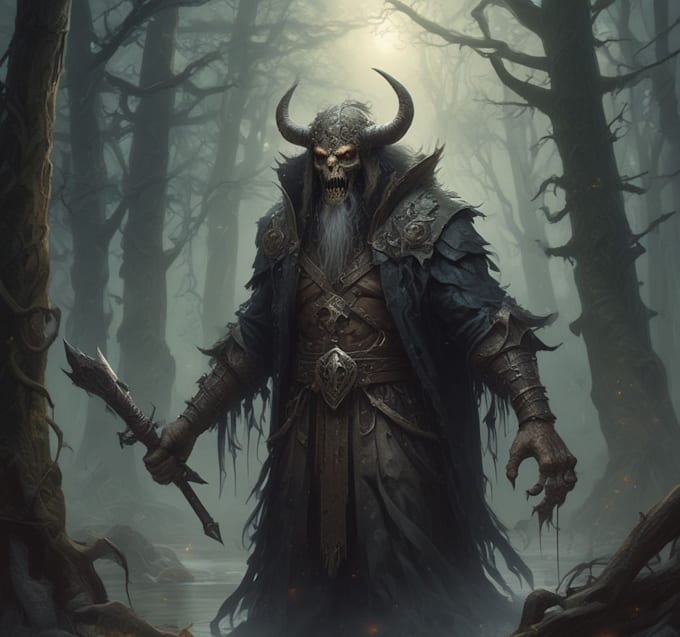 create a dark, horror, underground art illustration