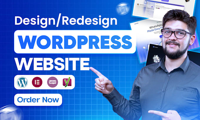 Design redesign wordpress website development as a wordpress developer ...