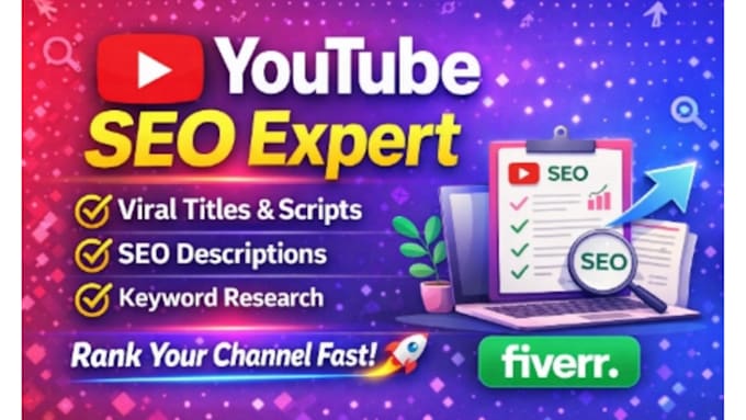 write SEO optimized youtube titles, descriptions and scripts