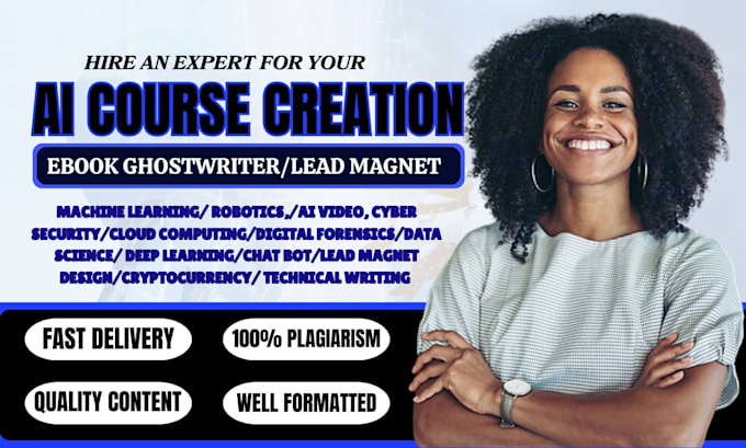 create artificial intelligence course content ebook article and lead magnet