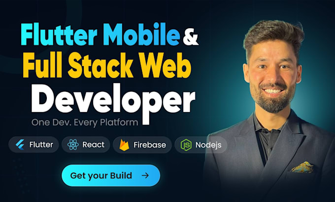 create a full stack flutter mobile app, flutter developer