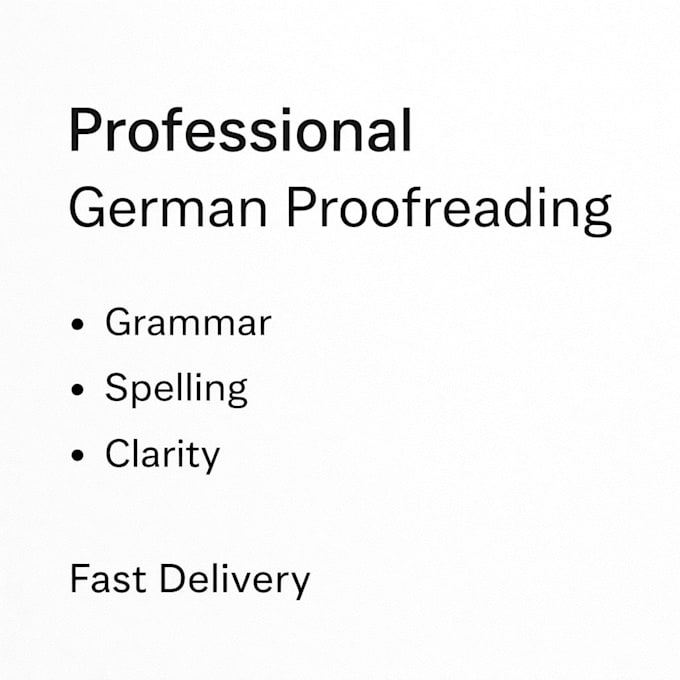 professional german proofreading and text correction